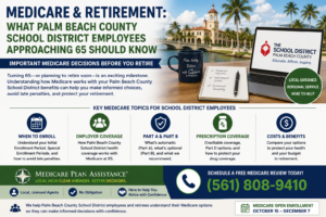 Medicare and retirement guide for Palm Beach County School District employees approaching age 65