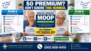 Medicare Advantage maximum out-of-pocket MOOP comparison showing why beneficiaries should compare premiums, medical costs and MOOP